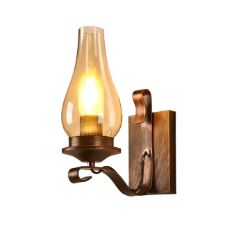 Retro Loft Wall Lamp - Vintage Industrial Sconce for Bedroom, Living Room & Cafe
