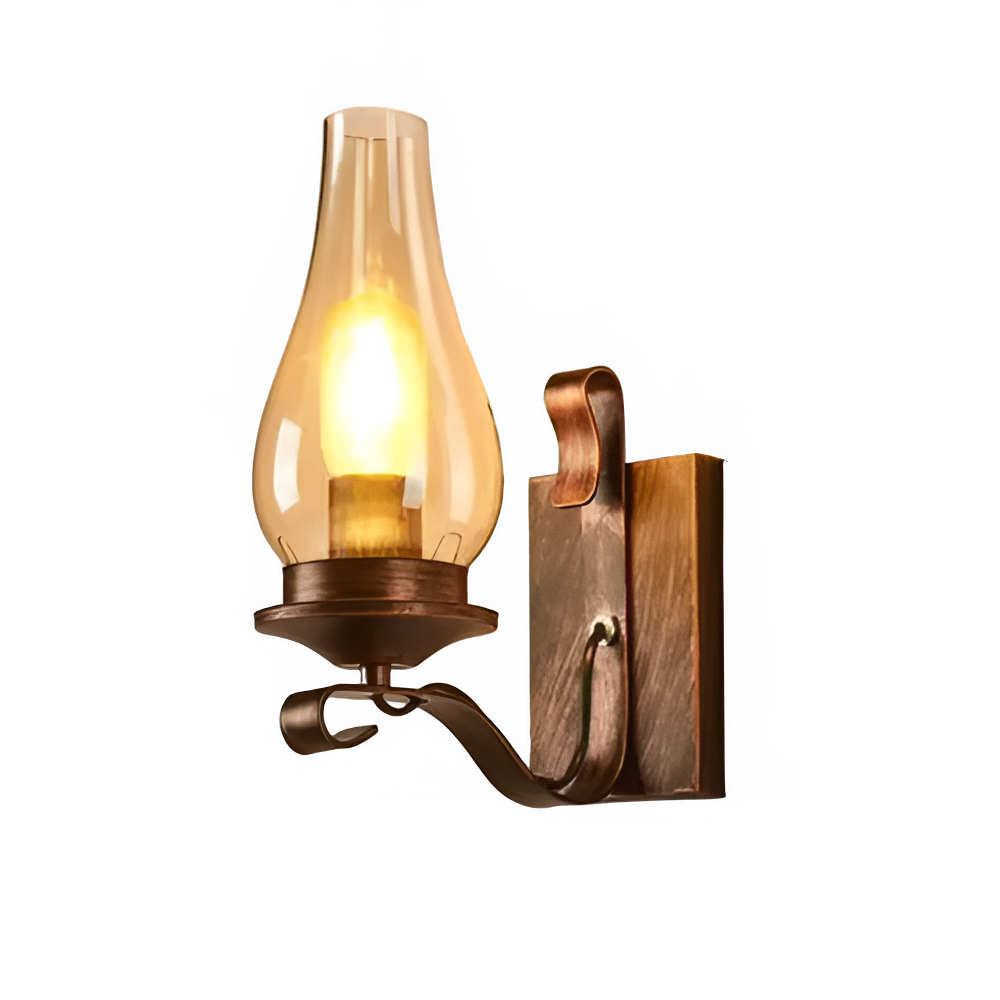 Retro Loft Wall Lamp - Vintage Industrial Sconce for Bedroom, Living Room & Cafe