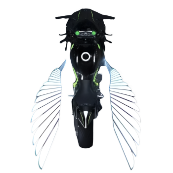 Motorcycle LED Angel Wing Lights - Projection Welcome Light for Chassis Modification