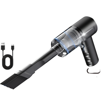 Compact Wireless Car Vacuum - USB Rechargeable Handheld Cleaner