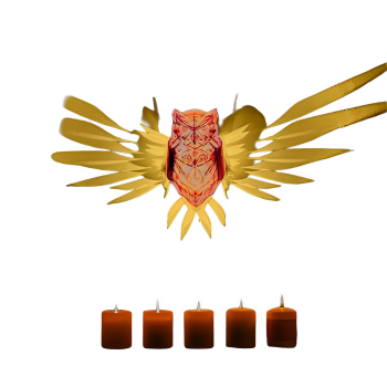 LED Animal Projection Lamp - 3D Wall Sconce Night Light (Owl, Lion, Eagle)