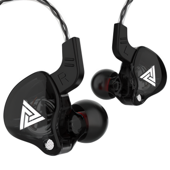 QKZ AK6 Wired Earphones - HiFi Copper Driver Sports Earbuds with Bass