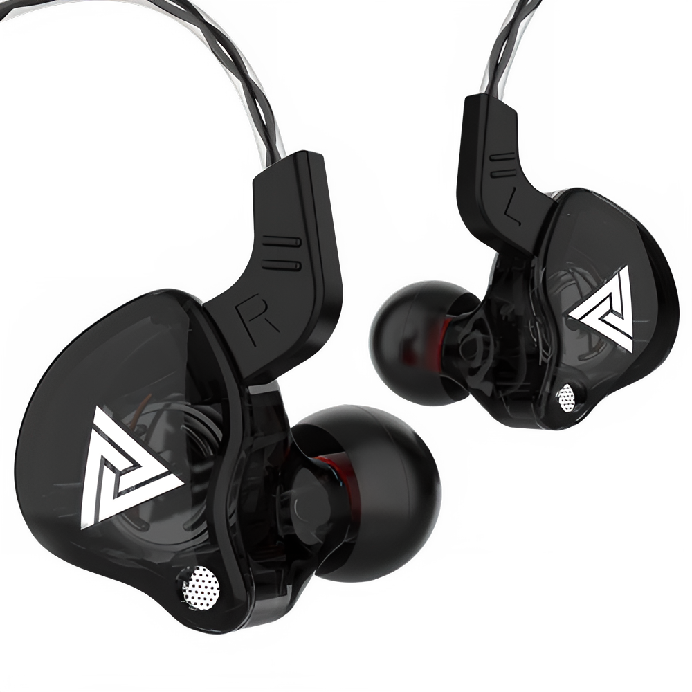 QKZ AK6 Wired Earphones - HiFi Copper Driver Sports Earbuds with Bass