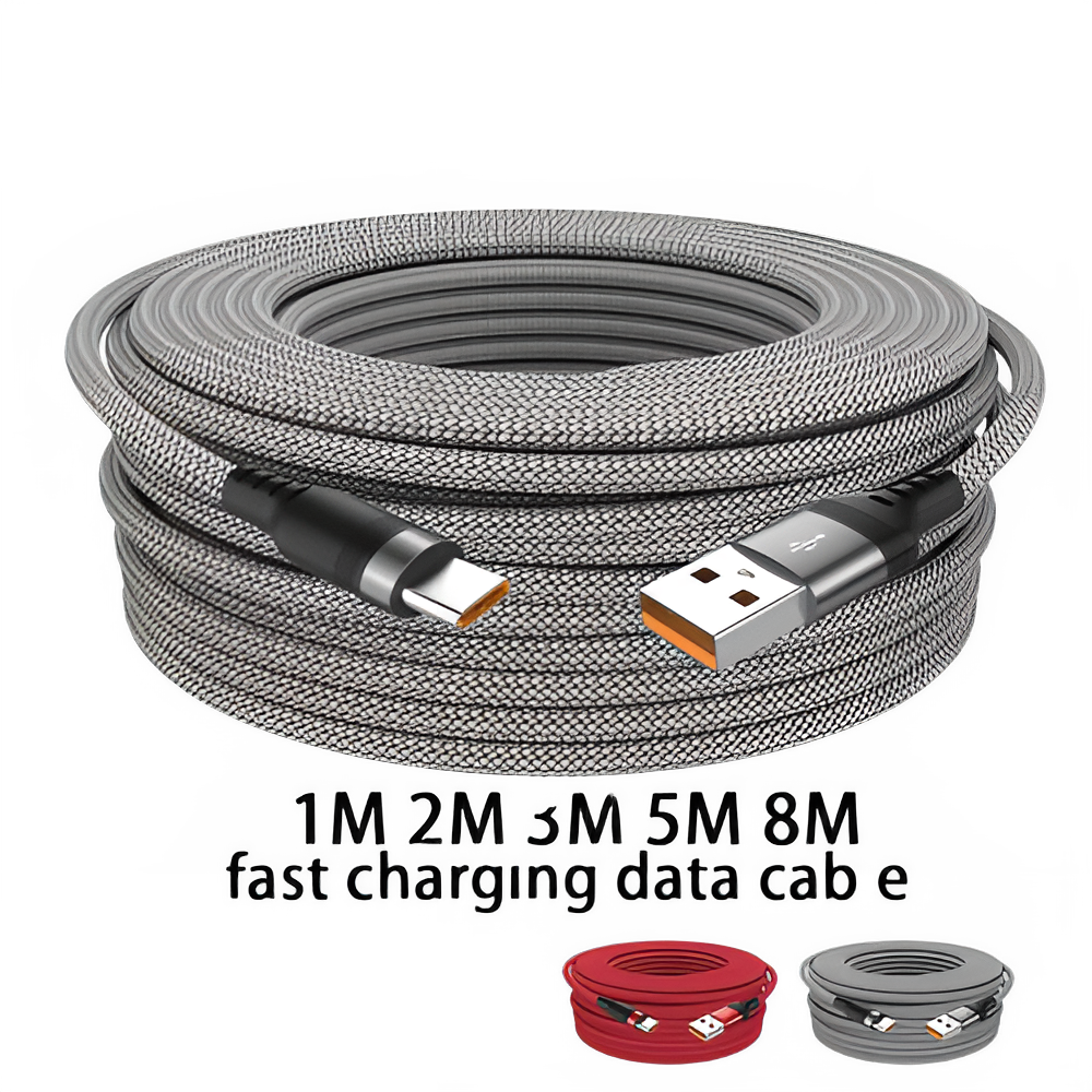 USB-C Extended Fast Charging Cable - 6A Super Charge 3M/10ft