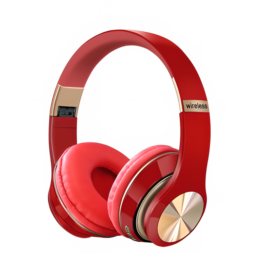 Foldable Bluetooth Headphones - HiFi Wireless Over-Ear Sports Headset with Mic