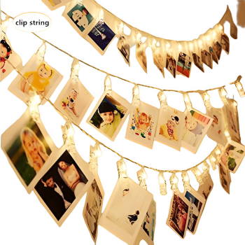 LED Photo Clip String Lights - 3M 20LED Battery Operated Fairy Lights