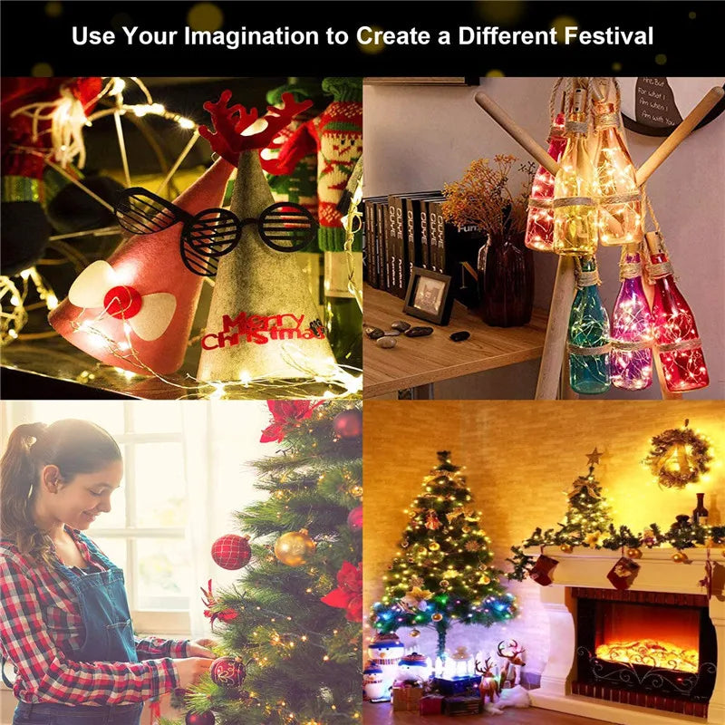 LED Photo Clip String Lights - USB & Battery Powered Fairy Lights - Image 4