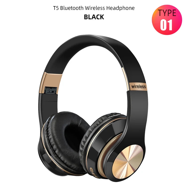 Foldable Bluetooth Headphones - HiFi Wireless Over-Ear Sports Headset with Mic - Image 6