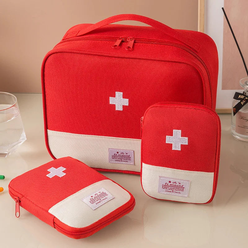 Portable Medicine Storage Bag | Multi-Compartment Travel First Aid Kit Organizer | Oxford - Image 14