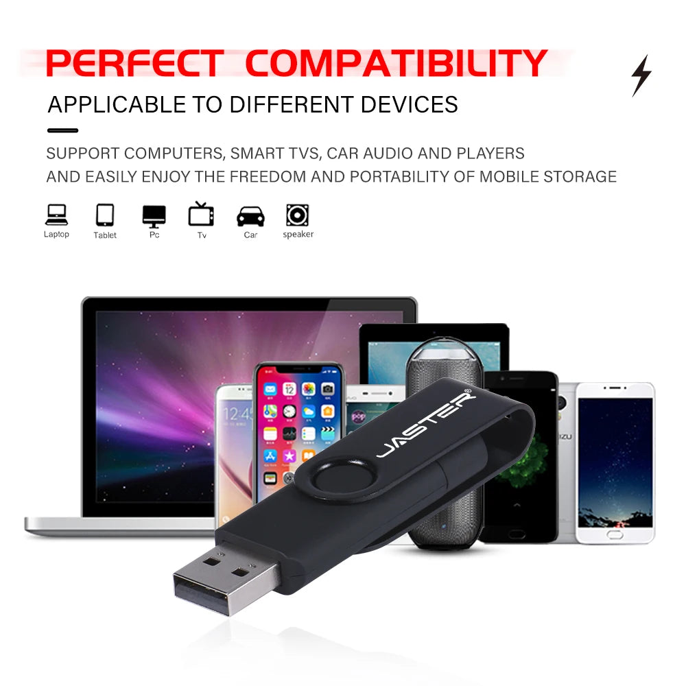 Rotating USB-C OTG Flash Drive - Dual Interface for Android Phone, Tablet & PC - Image 4