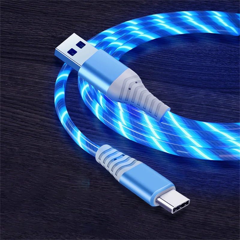 LED Light-Up Fast Charging Cable - USB Type C & Micro USB - Image 8