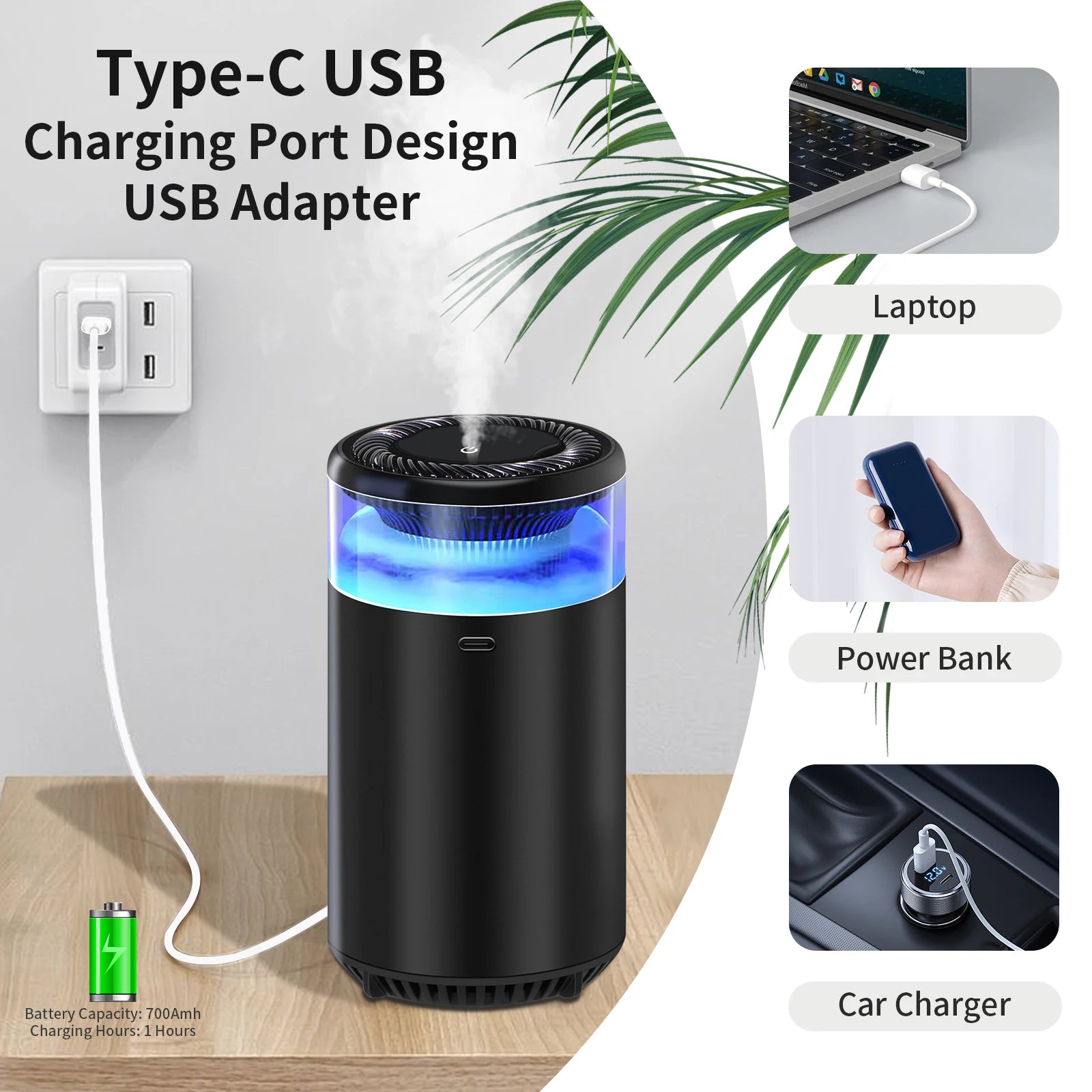 Smart Car Aromatherapy Diffuser - Air Purifier with Atmosphere Light & Perfume Spray - Image 5