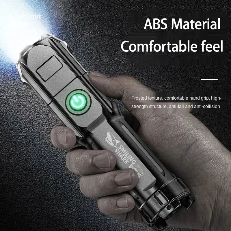 Tactical LED Flashlight - Telescopic Zoom, High Power Rechargeable Torch - Image 4