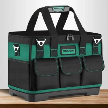 Heavy Duty Tool Bag | 1680D Oxford Waterproof Wear-Resistant Electrician Storage Toolkit | 13"23"