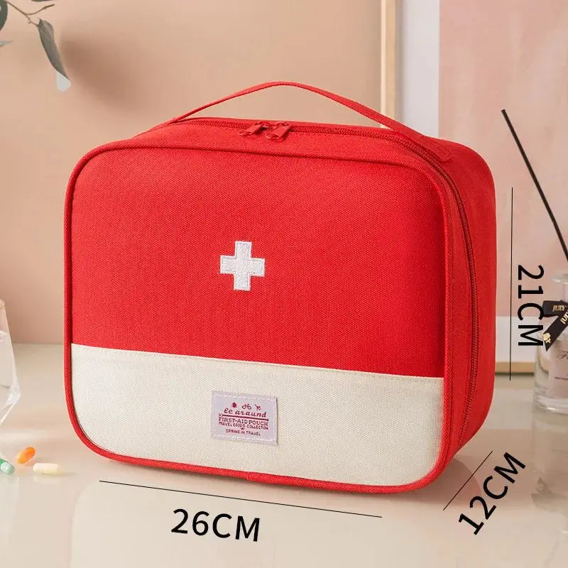 Portable Medicine Storage Bag | Multi-Compartment Travel First Aid Kit Organizer | Oxford - Image 12