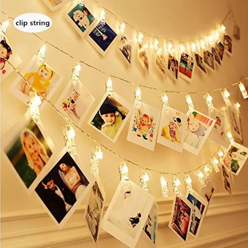 LED Photo Clip String Lights - 3M 20LED Battery Operated Fairy Lights - Image 7