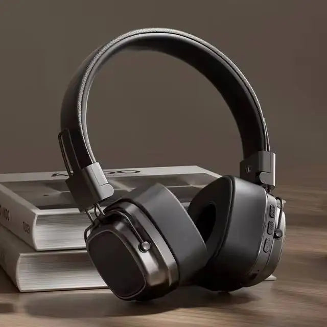 Foldable Bluetooth 5.3 Headphones - Retro Over-Ear Wireless Headset - Image 8