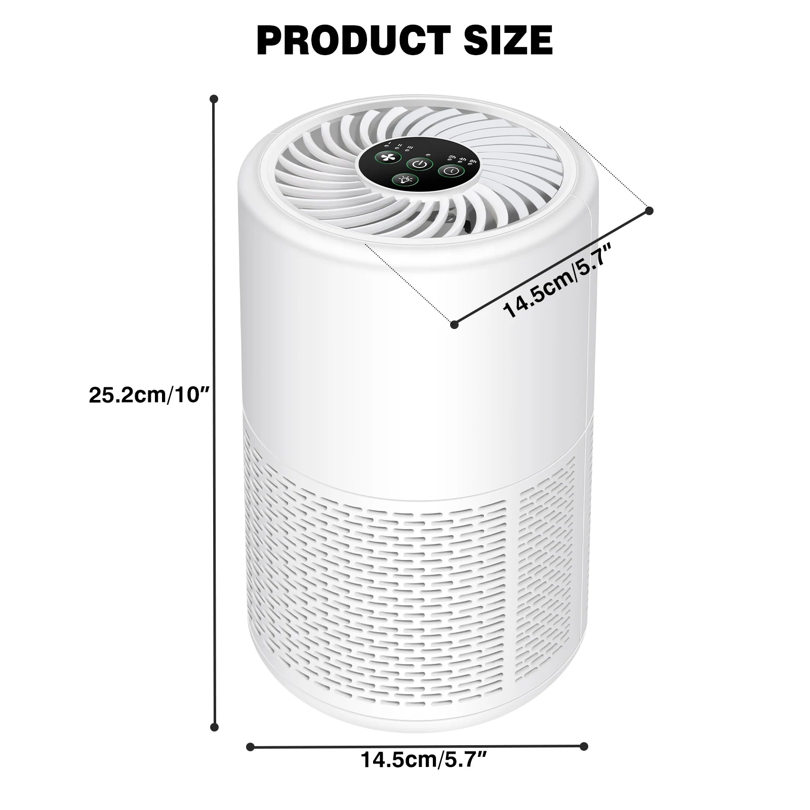 H13 True HEPA Air Purifier 25dB Sleep Mode, 5 Timers, CADR Rated for Bedroom & Pet Homes - Image 6