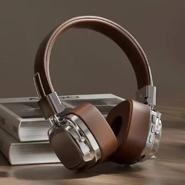 Foldable Bluetooth 5.3 Headphones - Retro Over-Ear Wireless Headset - Image 6