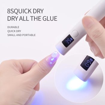 Handheld UV LED Nail Lamp USB-C Rechargeable Gel Polish Dryer