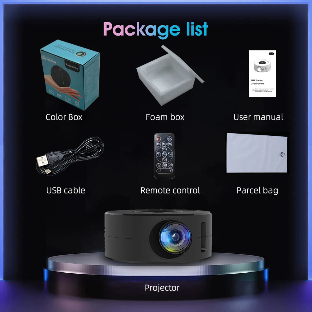 YT200 LED Mini Projector | Portable Smart Projector for Home Cinema, Office & Outdoor - Image 6