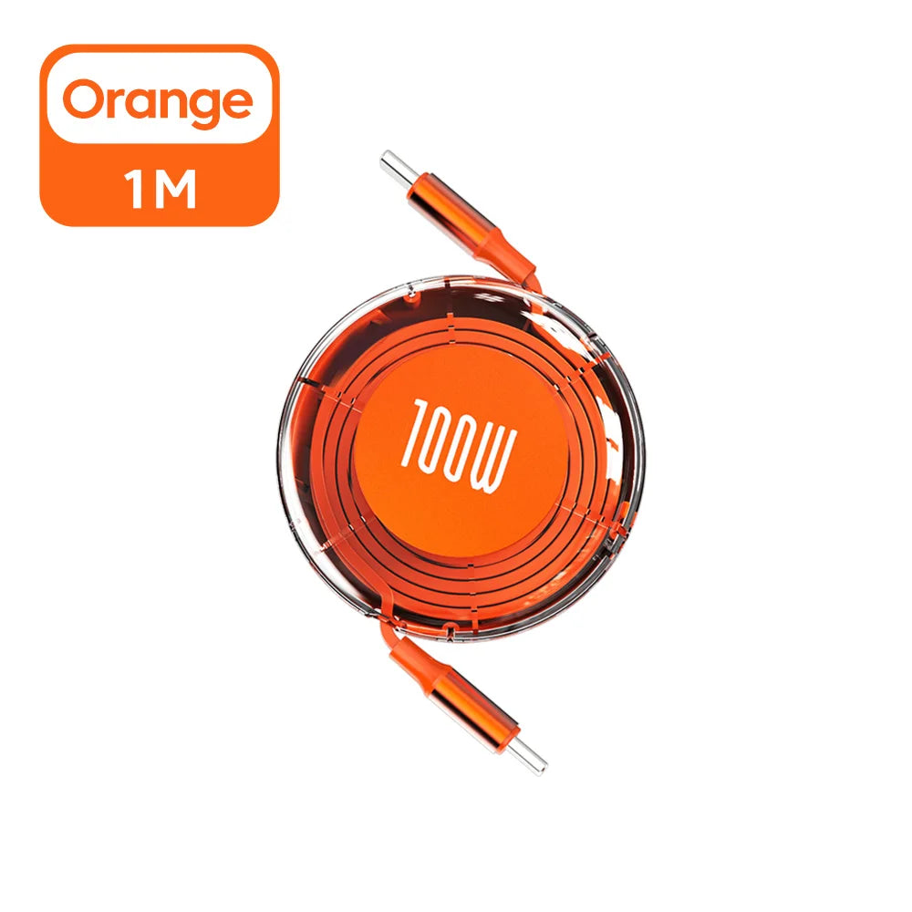 Retractable 100W USB-C Cable - PD Fast Charging for iPhone 15, MacBook & Laptops - Image 10
