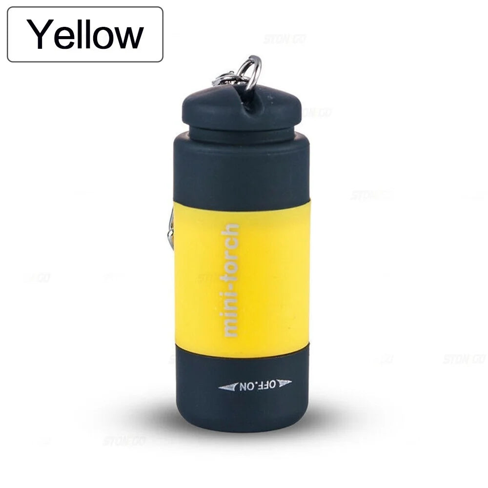 Waterproof USB Rechargeable Keychain Flashlight - Mini LED Pocket Torch - Image 10