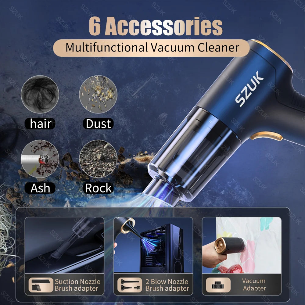 98000PA Wireless Car Vacuum Cleaner - Ultra-Powerful Handheld Cleaner - Image 3