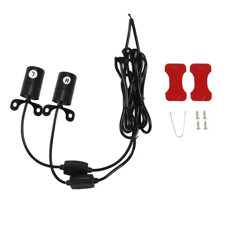 Motorcycle LED Angel Wing Lights - Projection Welcome Light for Chassis Modification - Image 5