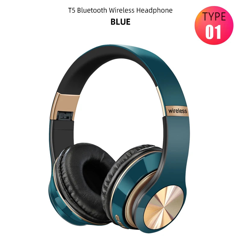 Foldable Bluetooth Headphones - HiFi Wireless Over-Ear Sports Headset with Mic - Image 7