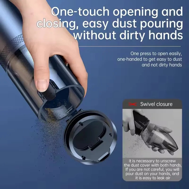 Digital Display Car Vacuum - Brushless Cordless Cleaner with LED - Image 3