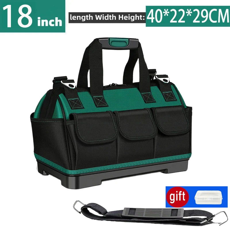 Heavy Duty Tool Bag | 1680D Oxford Waterproof Wear-Resistant Electrician Storage Toolkit | 13"23" - Image 12