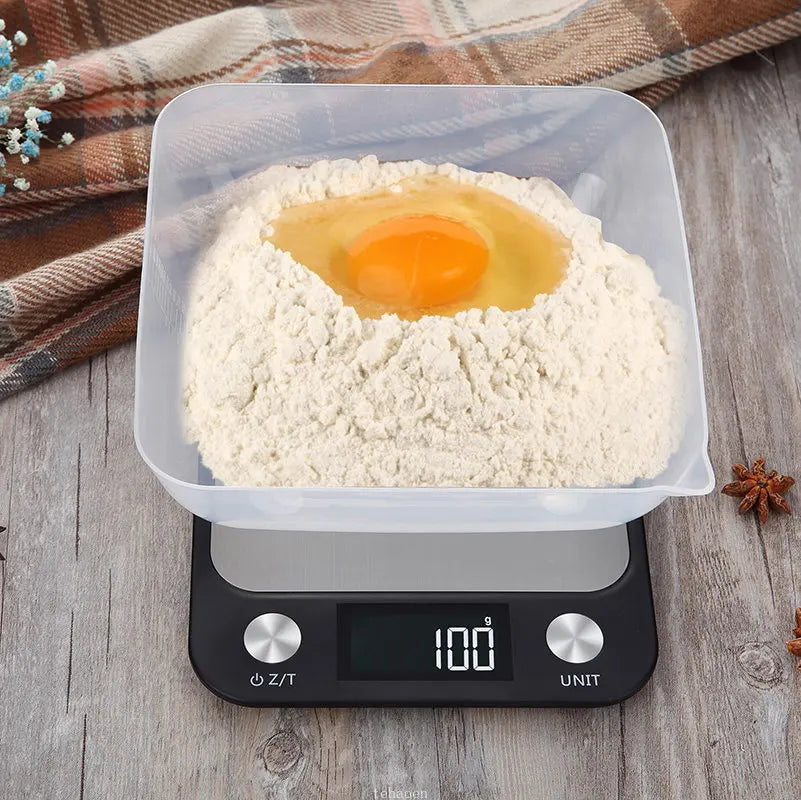 Smart Digital Kitchen Scale Stainless Steel Food Scale, 5kg/10kg/15kg, 7 Units - Image 2