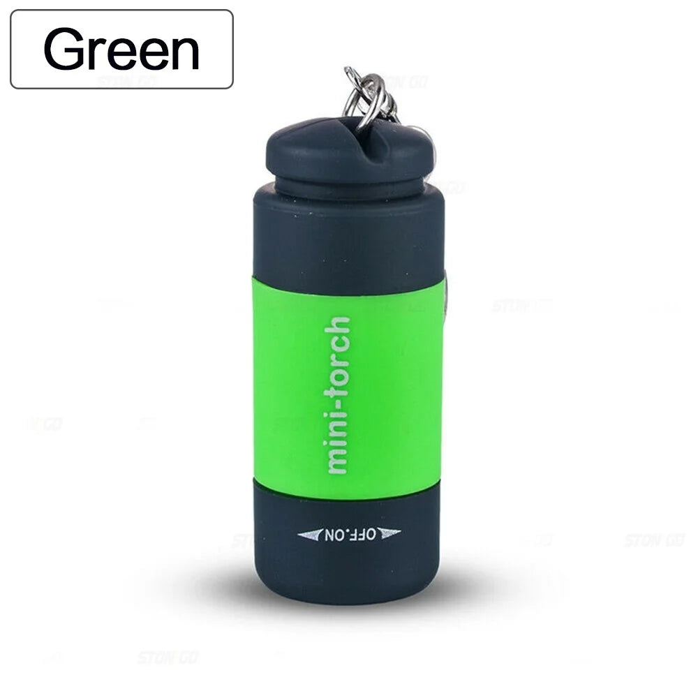 Waterproof USB Rechargeable Keychain Flashlight - Mini LED Pocket Torch - Image 11