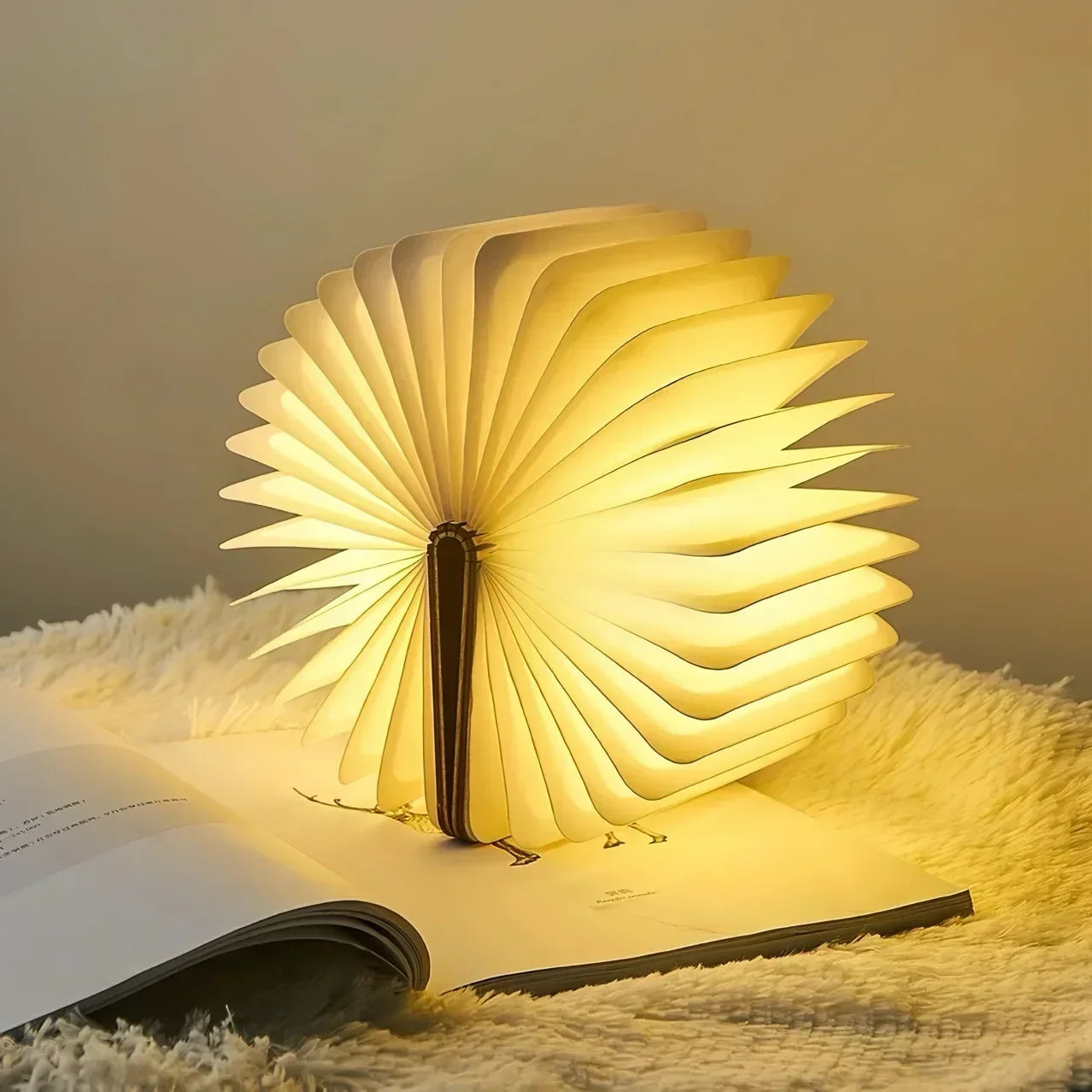 3D LED Book Light - USB Rechargeable Foldable Desk Lamp with Magnetic Design - Image 4