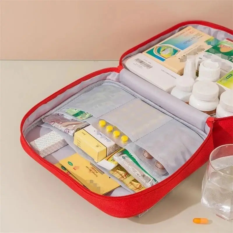 Portable Medicine Storage Bag | Multi-Compartment Travel First Aid Kit Organizer | Oxford - Image 5