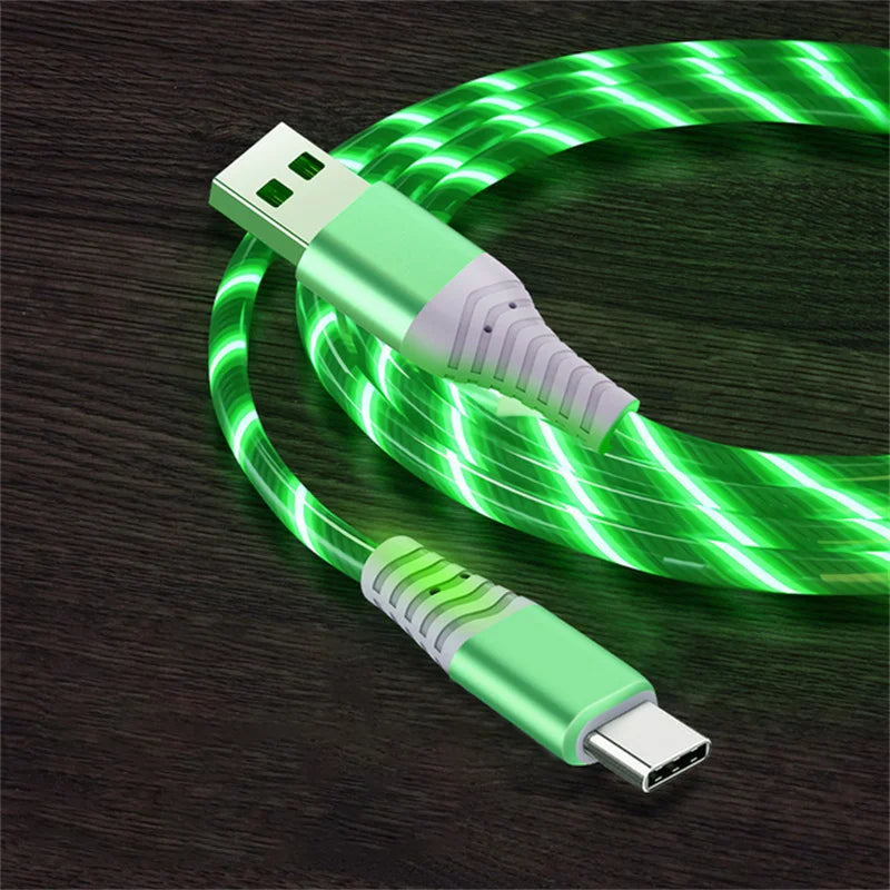 LED Light-Up Fast Charging Cable - USB Type C & Micro USB - Image 9