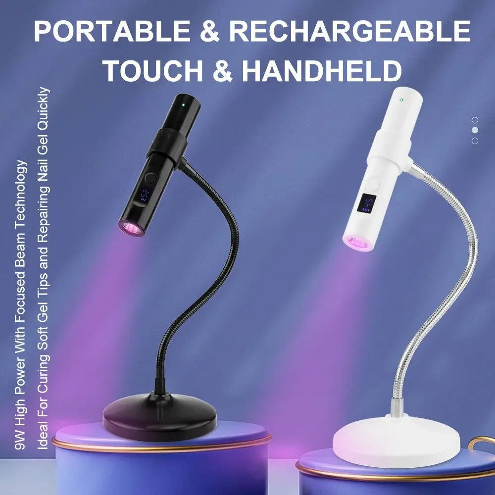 Portable UV LED Nail Lamp USB Rechargeable Gel Dryer - Image 2