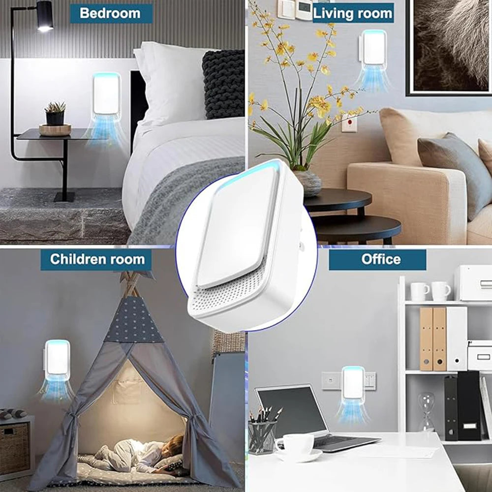 LED Plug-In Air Purifier & Night Light Negative Ion Deodorizer for Bedroom, Home & Office - Image 5