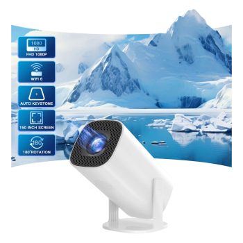 P30 Smart Mini Projector | Android 11, WiFi 6, Bluetooth, 10000L, 720P Home & Outdoor