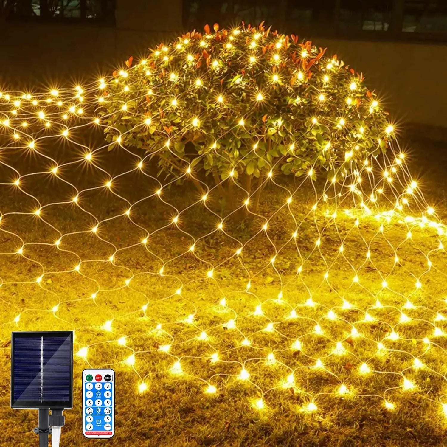 Solar Powered Mesh Wrap lights