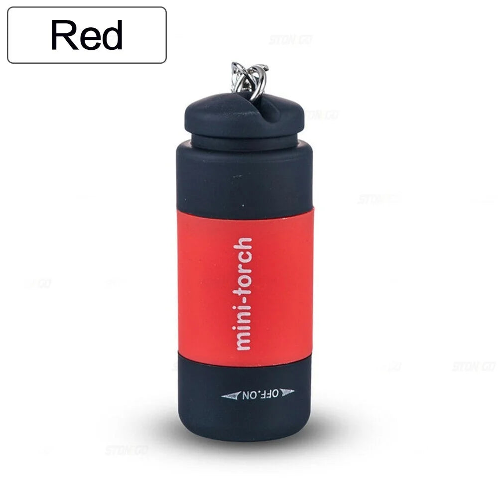Waterproof USB Rechargeable Keychain Flashlight - Mini LED Pocket Torch - Image 9