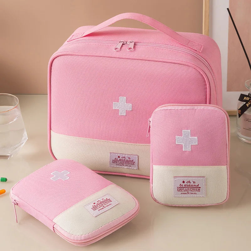 Portable Medicine Storage Bag | Multi-Compartment Travel First Aid Kit Organizer | Oxford - Image 11