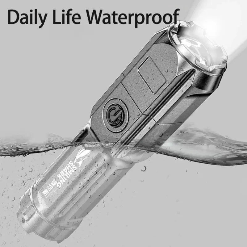 Tactical LED Flashlight - Telescopic Zoom, High Power Rechargeable Torch - Image 6