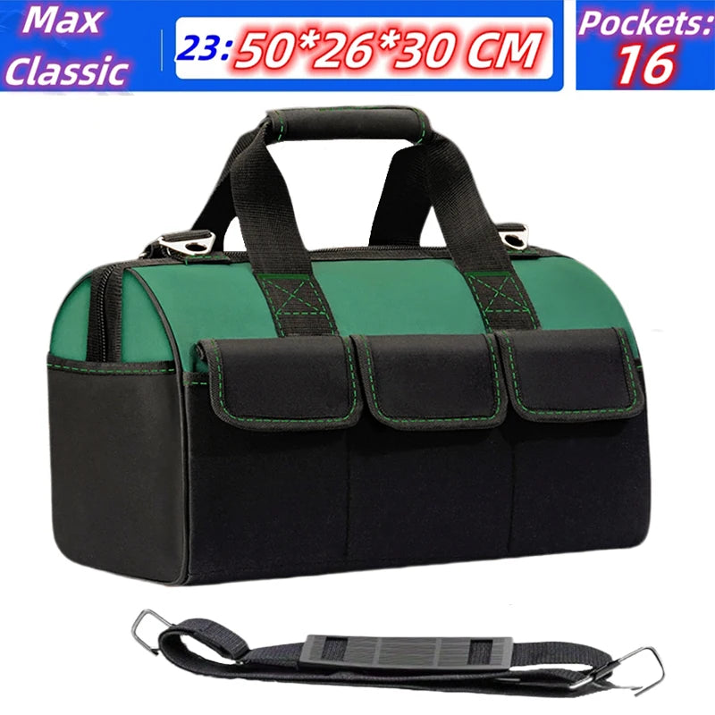 Heavy Duty Tool Bag | 1680D Oxford Waterproof Wear-Resistant Electrician Storage Toolkit | 13"23" - Image 6