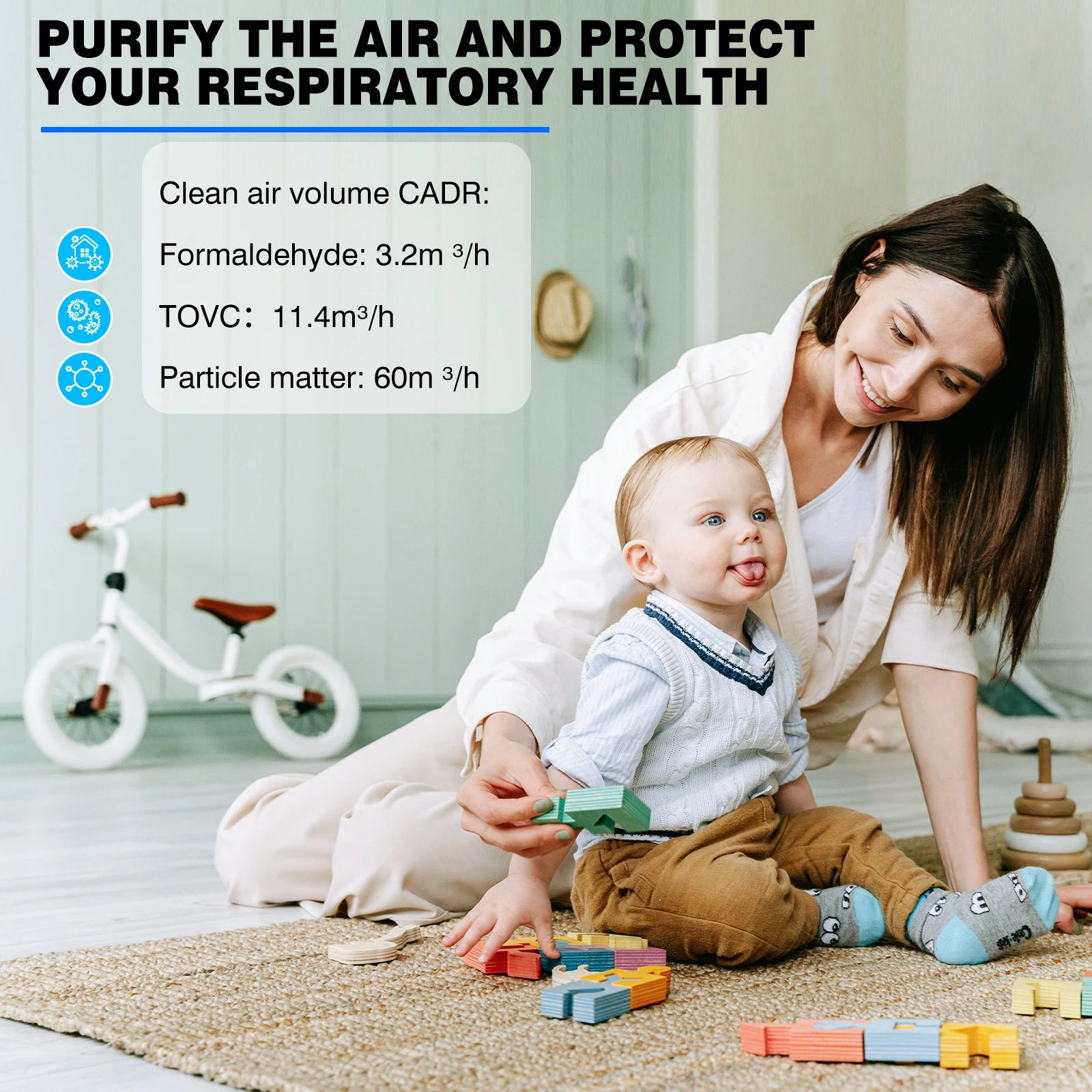 H13 True HEPA Air Purifier 25dB Sleep Mode, 5 Timers, CADR Rated for Bedroom & Pet Homes - Image 5