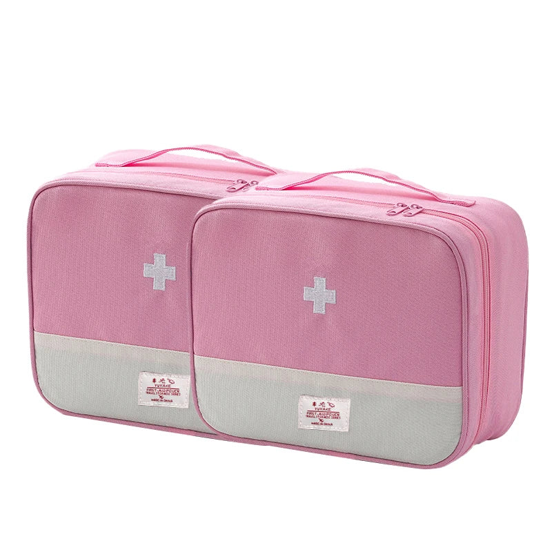 Portable Medicine Storage Bag | Multi-Compartment Travel First Aid Kit Organizer | Oxford - Image 20