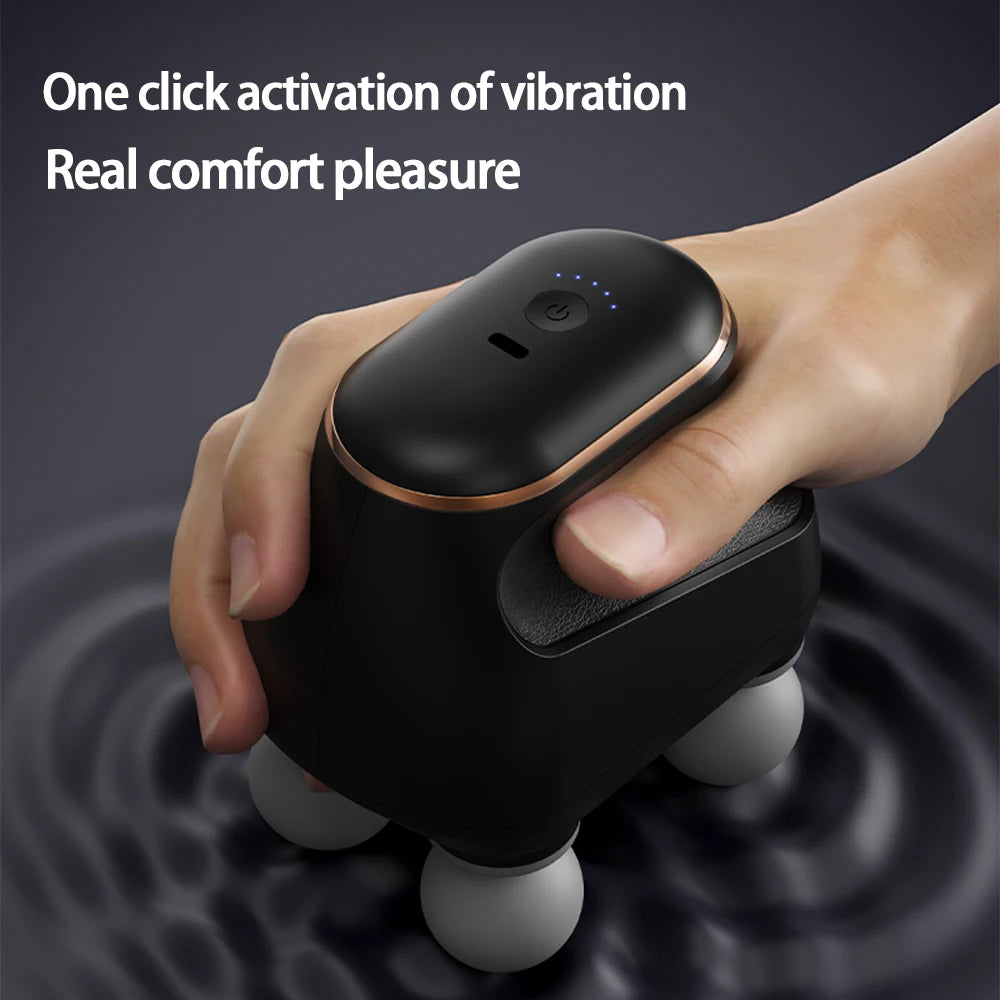 Portable 4-Head Fascia Massage Gun High-Frequency Deep Muscle Massager - Image 5