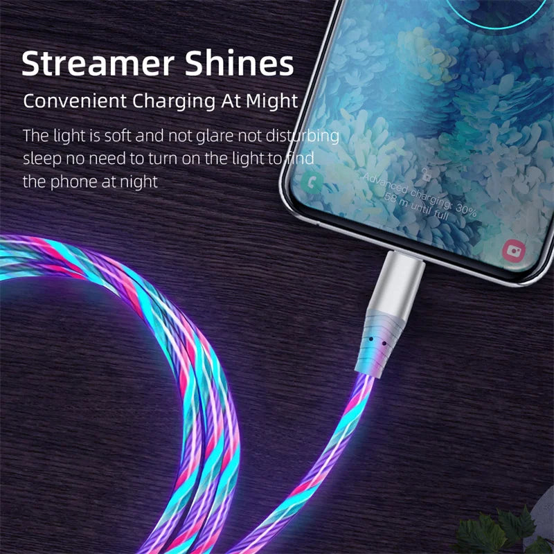 LED Light-Up Fast Charging Cable - USB Type C & Micro USB - Image 4