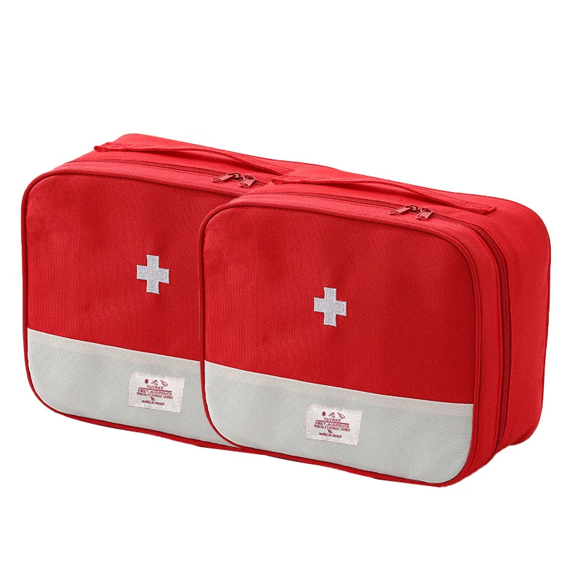 Portable Medicine Storage Bag | Multi-Compartment Travel First Aid Kit Organizer | Oxford - Image 10